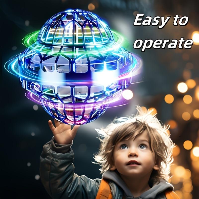 2024 Flying Ball Flying Saucer Toy, Upgraded Cosmic UFO Spaceship, Hand Operated Boomerang Hovering Ball, LED Lights Flying Spinning Mini Drone, Fantastic Cool Toys Christmas Gift For Boys and Girls flying  ball