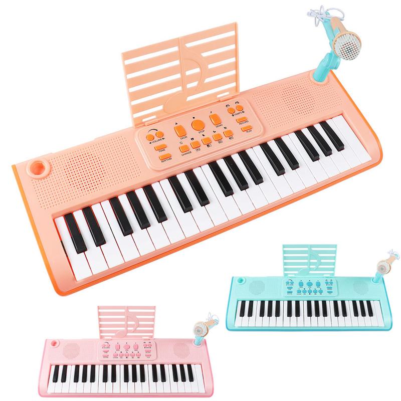 Keyboard Piano for Kids 37 Keys Music Piano with Microphone Portable Musical Toy Electronic Piano Birthday Gifts for Girls boys Toys