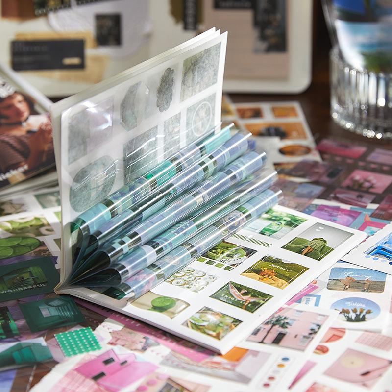 Beautiful Scenery Magazine Material Sticker, 20pcs set Creative Hand Account Decorative Sticker, DIY Decorative Sticker