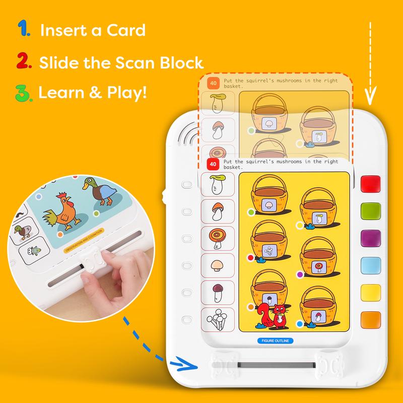 Kids Logic Learning Pad and Talking Flash Cards for 3-6 Year olds