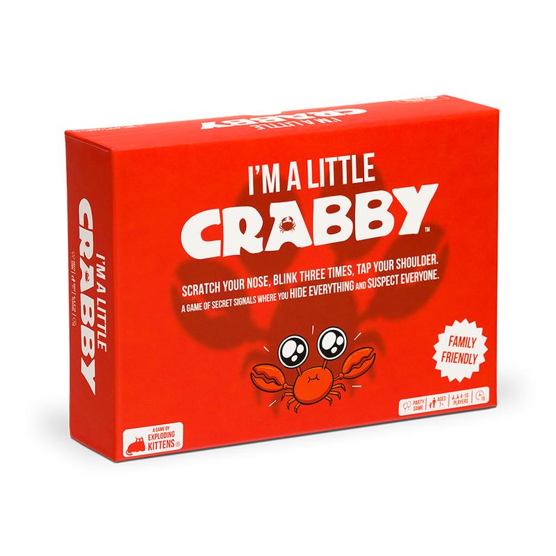 I'm A Little Crabby by Exploding Kittens - Family-Friendly Party Game - A Game of Secret Signals - 4-10 players - Ages 7 and Up