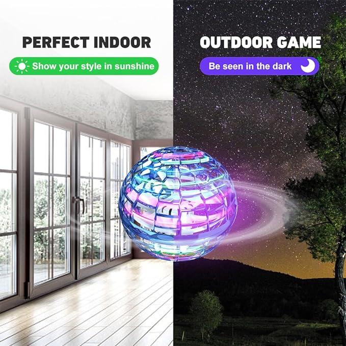 2024 Galaxy Ball,  Upgraded Hand-Controlled Flying Orb Ball Toy for Kids, Boomerang Ball Fly Fidget Spinner, Cosmic Globe 360°Rotating Spinning Hover Ball Indoor Outdoor Flying Spinner Mini