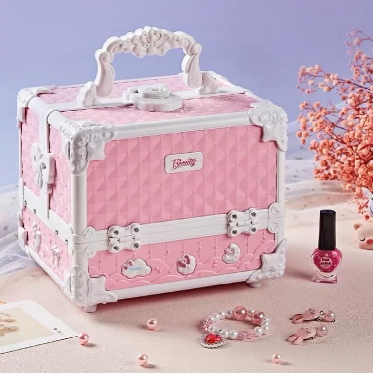 Pretend Play Makeup Kit,Washable Makeup Kit with Unicorn Bag,Make Up Kit for Christmas Birthday Gifts