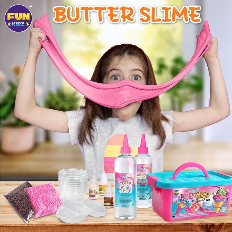 Gift Butter Slime Kit for Girls 10-12, Fun  z Ice Cream Soft Slime Making Kit Ages 8-12   s Slime Toys Ideal Birthday Party Present