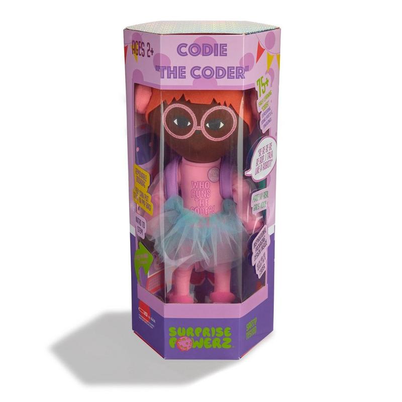 Surprise Powerz Codie the Coder Interactive STEM Doll 75+ Phrases Coding Skills