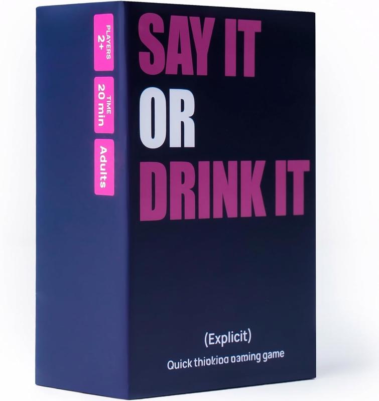 Say It or Drink It - Category Card Games for Adults with 250 Hilarious Cards | Drinking Games for Adults, Bachelorette Party Games, Board Games for Adults, 21st Birthday Gifts for Her