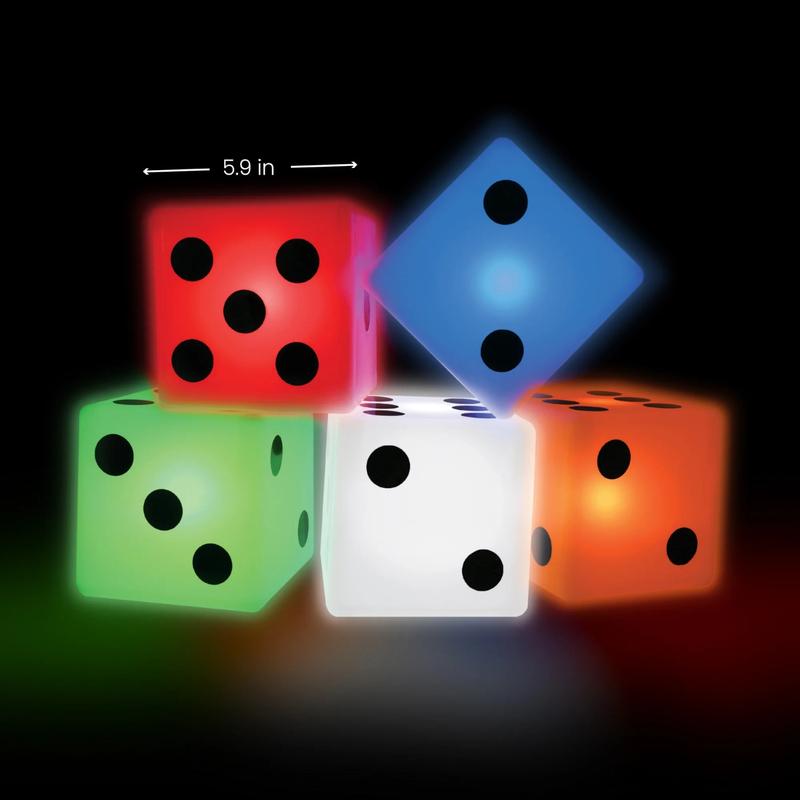 Jumbo Dice, Light-Up Game, for All Ages,