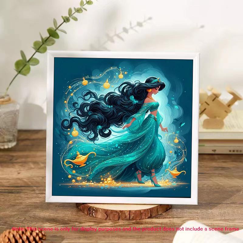 Cartoon Princess Pattern DIY Diamond Arts Colorful Painting Kit without Frame, DIY 5D Diamond Arts Colorful Painting Kit, Wall Art Decor for Home