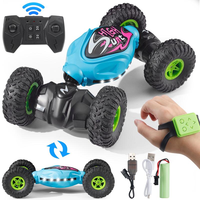 Gesture Sensing Stunt Car with 2.4GHz Remote - 4WD Transforming Off-Road RC Vehicle, Multi-Directional Twist and Rotate, Built for Extreme Terrain Challenges.