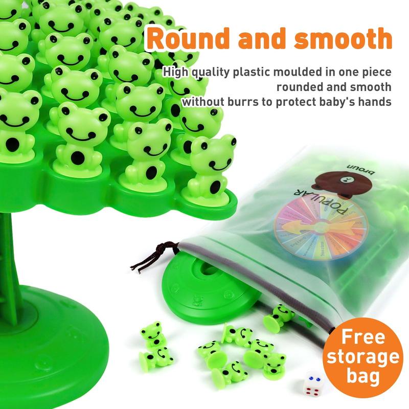 50Pcs Game Gifts,Frog Balance Game Toys,Balance Stacking Blocks Game，Perfect for Family, Parties, Travel,Boys Girls Gifts，Novelty Toy Gift for Kids or  for Montessori toys for kids 2+ year old