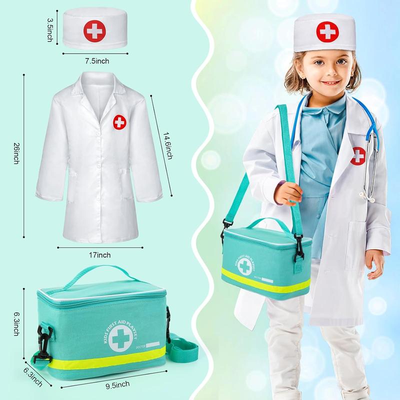 Doctor Kit for Kids, 36 Pcs Pretend Playset for Toddlers 3-5, Medical Bag with Stethoscope & Tools, Educational Role Play Toys for Boys & Girls