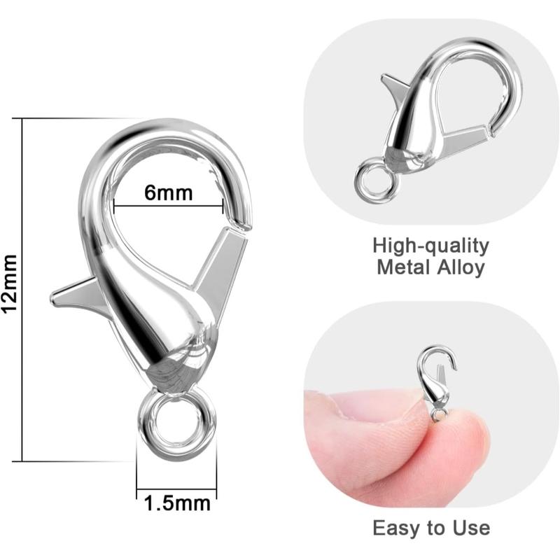 DIY for Handmade Necklace, Bracelet Jewelry Making Accessories Fastener Hook ,Lobster clasp, extension chain, torus, T-shaped needle, 9-shaped needle, tee, spacer beads, closed ring