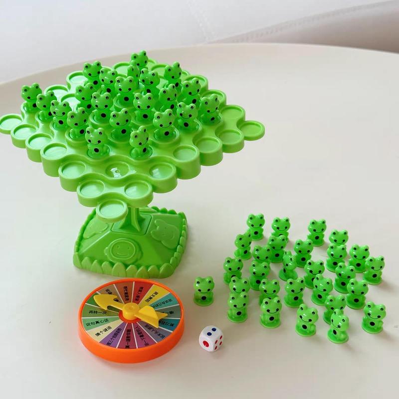 50Pcs Game Gifts,Frog Balance Game Toys,Balance Stacking Blocks Game，Perfect for Family, Parties, Travel,Boys Girls Gifts，Novelty Toy Gift for Kids or  for Montessori toys for kids 2+ year old