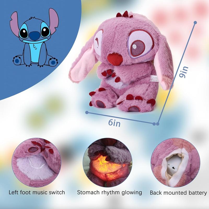 S-tit-c-h Breathing AnimalPlush Toys -Soothing plushtoys with realistic breathinglights and music that relieveanxiety