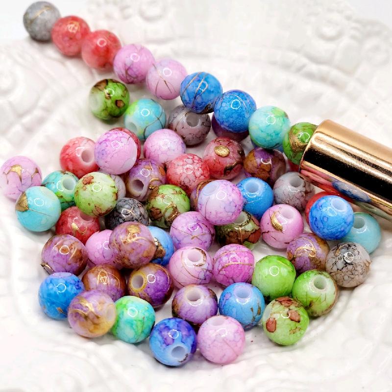 Assorted Round Beads for Jewelry Making -