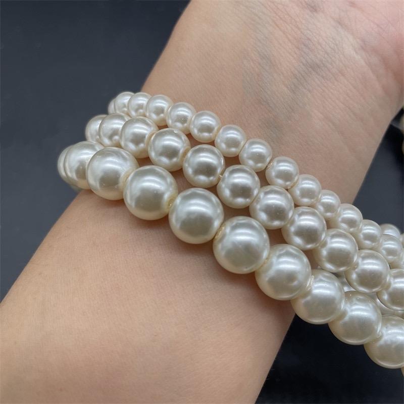 Glass pearl  beads   for diy. 6mm 8mm 10mm