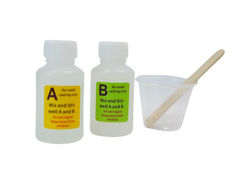 Picky Party SINGLE Silicone Refill Kit - Two 1oz. Liquid Bottles, Mixing Cup, Stirrer, and Gloves