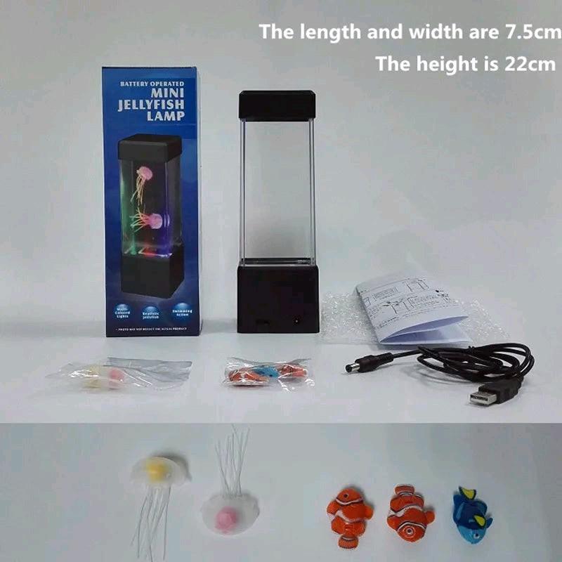 Electronic Jellyfish Aquarium Pet Toys - Creative Office Boy Girl Gift Ornaments