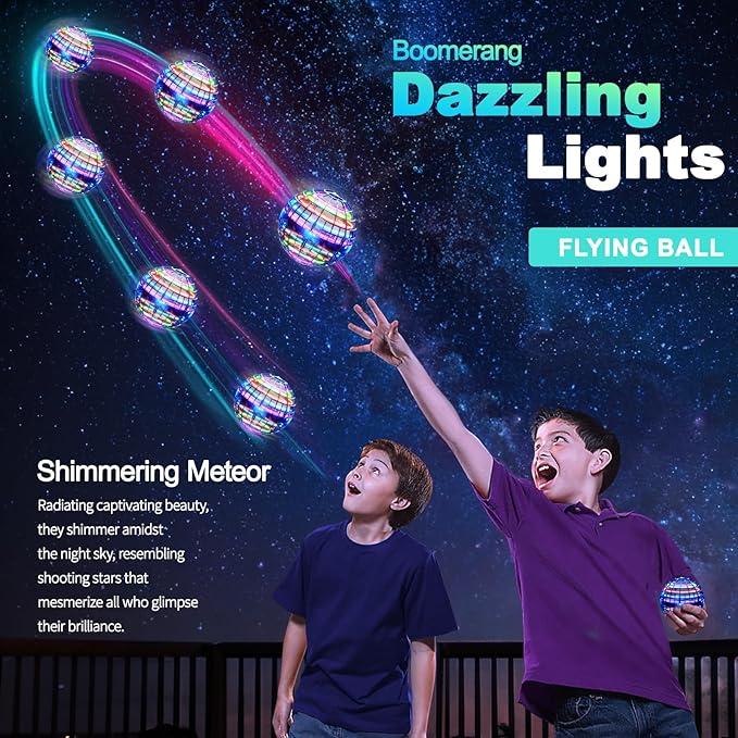 2024 Galaxy Ball,  Upgraded Hand-Controlled Flying Orb Ball Toy for Kids, Boomerang Ball Fly Fidget Spinner, Cosmic Globe 360°Rotating Spinning Hover Ball Indoor Outdoor Flying Spinner Mini