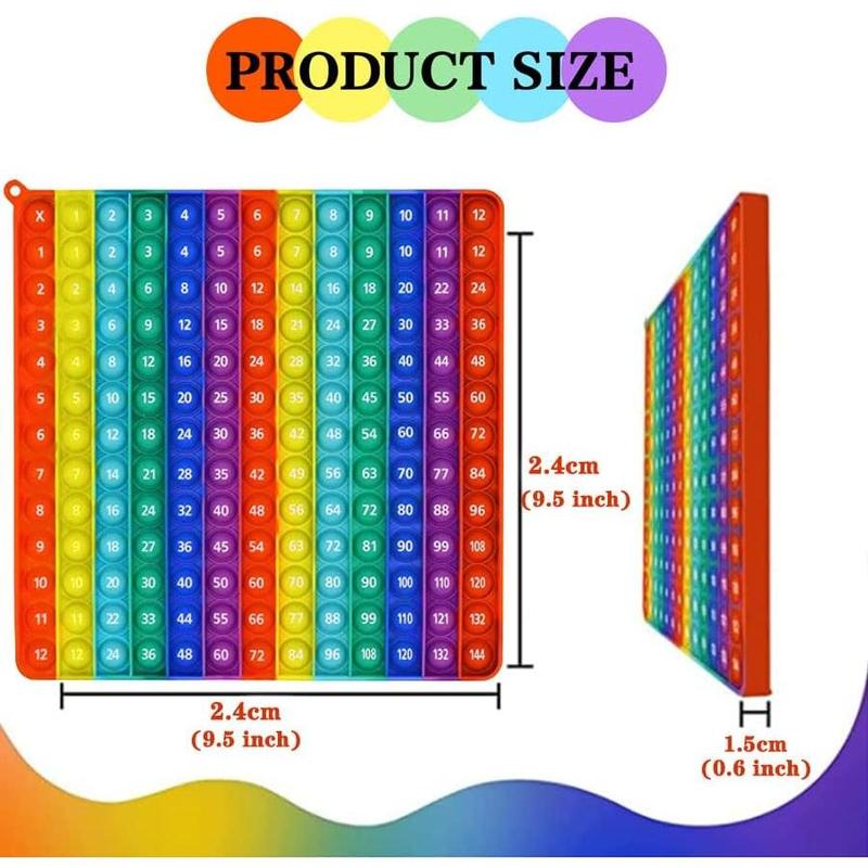 Multiplication game table math game digital table toys, children learning game toys can relieve stress, suitable for boys and girls to do a variety of math operations,