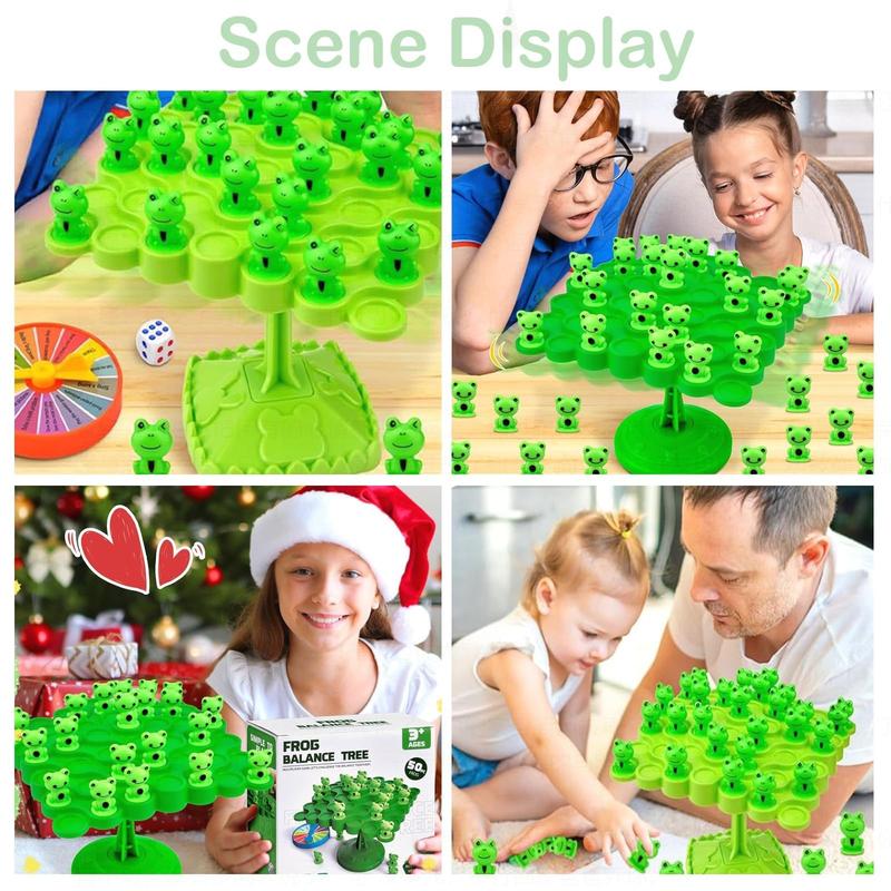 50Pcs Game Gifts,Frog Balance Game Toys,Balance Stacking Blocks Game，Perfect for Family, Parties, Travel,Boys Girls Gifts，Novelty Toy Gift for Kids or  for Montessori toys for kids 2+ year old