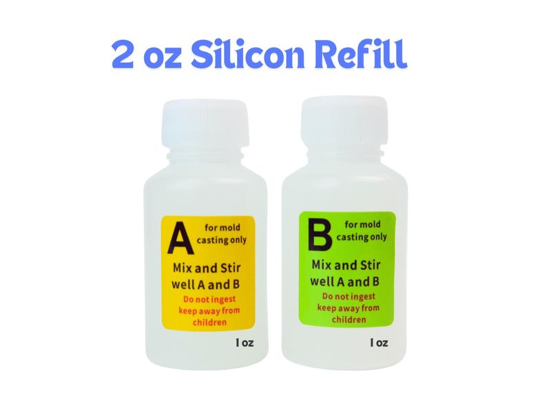 Picky Party SINGLE Silicone Refill Kit - Two 1oz. Liquid Bottles, Mixing Cup, Stirrer, and Gloves