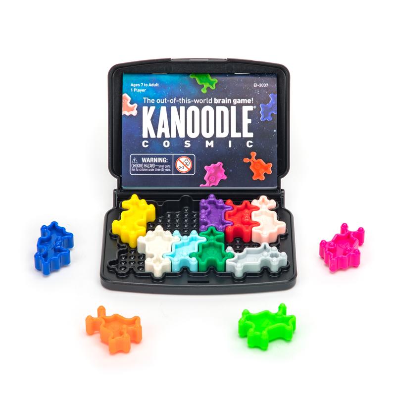 Educational Insighs Kanoodle Cosmic Edition: Brain Teaser Puzzle Game with 200 Challenges & 12 Pieces