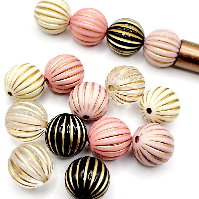 Assorted Round Beads for Jewelry Making -