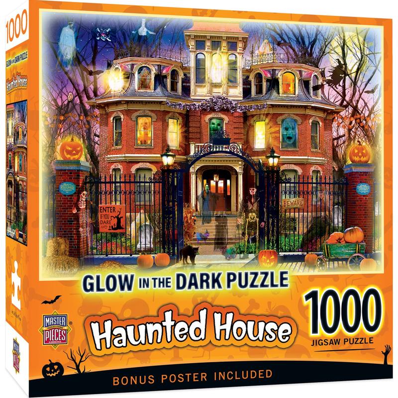 MasterPieces - Glow in the Dark - Haunted House on the Hill 1000 Piece Puzzle