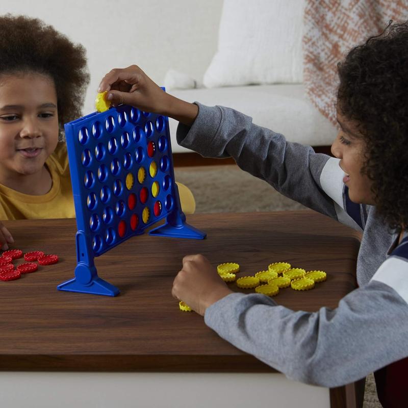 4 Connect Classic Grid Strategy Board Game for Kids, 2 Player, Multi Color, Ages 6 and Up