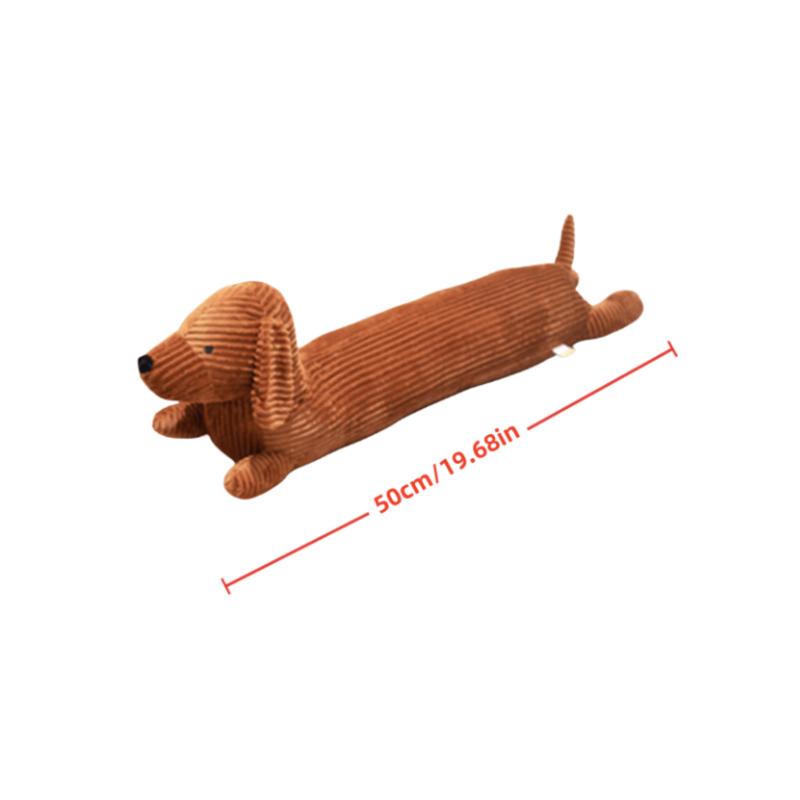 1pc 50 70cm Cute Dachshund Plush Doll, Gift Stuffed Animal, Women Girls Sleeping Hugging Pillow, Sofa Bedroom Decoration