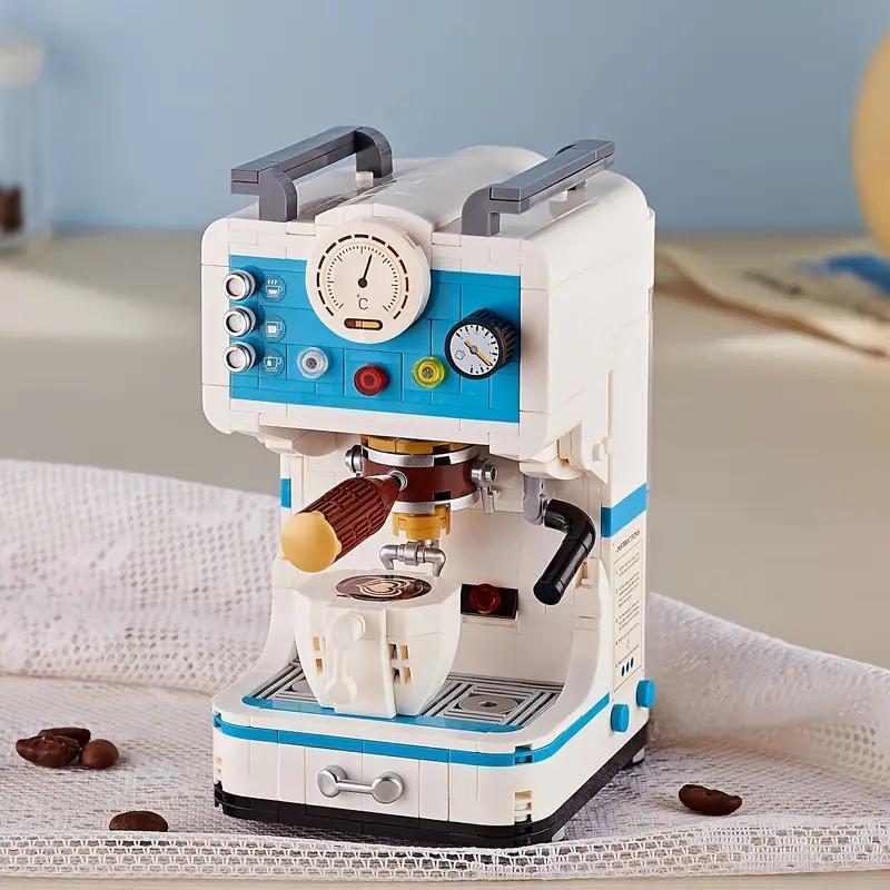 663pcs set Coffee Maker Building Blocks, Miniature Coffee Machine Building Blocks, Creative Blocks Building Toys For Kids