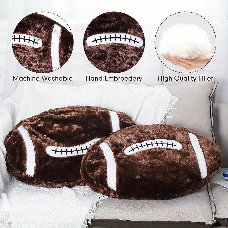 Football Pillow Plush Pillow Sports Style Pillow Home Decoration Bedroom Decoration, Sports Style Room Decoration, Super Soft Pillow, Christmas, Easter Gift