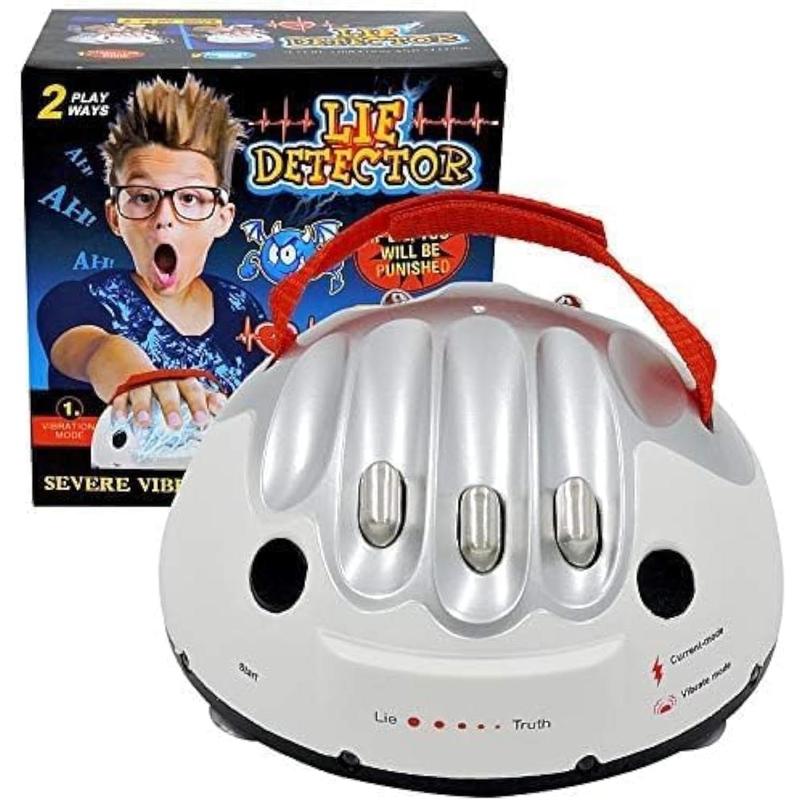 Electric Shocking Lie Detector, Tricky Novelty Game Interesting Polygraph Test Truth Or Dare Game for Party Analyzer Consoles Gifts