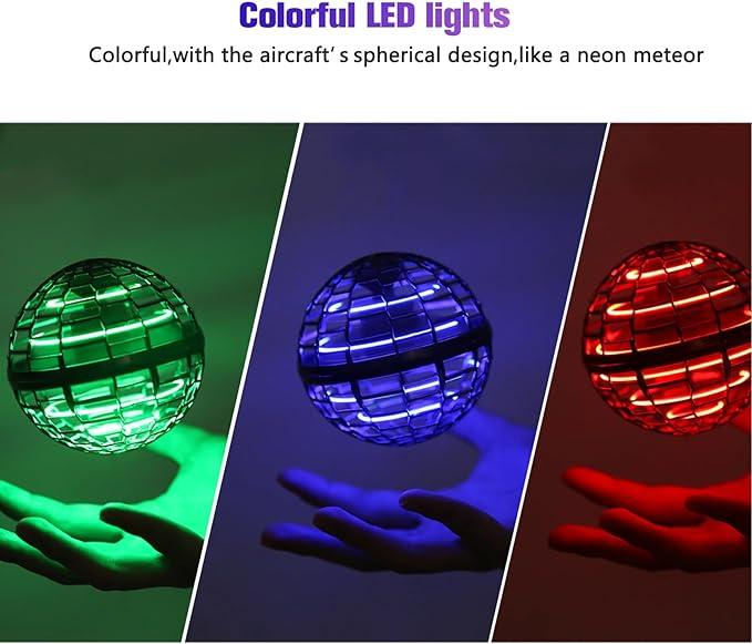 2024Upgraded Flying ball toy, hand-controlled loop hover ball, outdoortoy for boys and girls. LEDcool.christmas christmas 2024 ornament LED Light