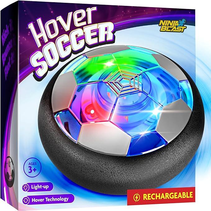 Ninjas Boy Toys-Hover Soccer Ball for Kids - Boy Birthday Gifts - Indoor Toy Games Gift for Boys Age 6, 7, 8, 9, 10, 11, 12 Year Old - Light-Up Toys Game for Kid - 6-8, 8-12 - Gifts for 8 Year Old Boy