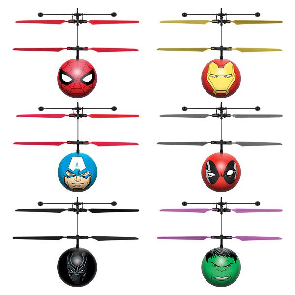 Marvel Licensed Heliball IR Sensor UFO Helicopter Spider-man Iron Man Captain America Hulk Black Panther Deadpool Groot Thor