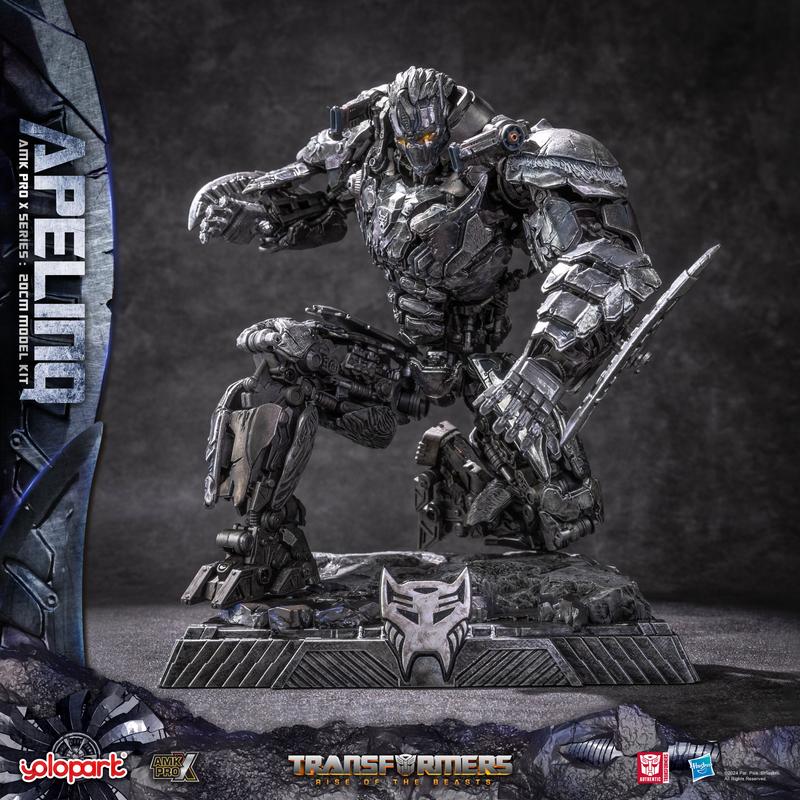 Transformers Rise of the Beasts Apelinq 20cm 7.87 Inch Pre-assembled Model Kit - YOLOPARK AMK PRO X Series, Officially Licensed by Hasbro, Non-Transformable