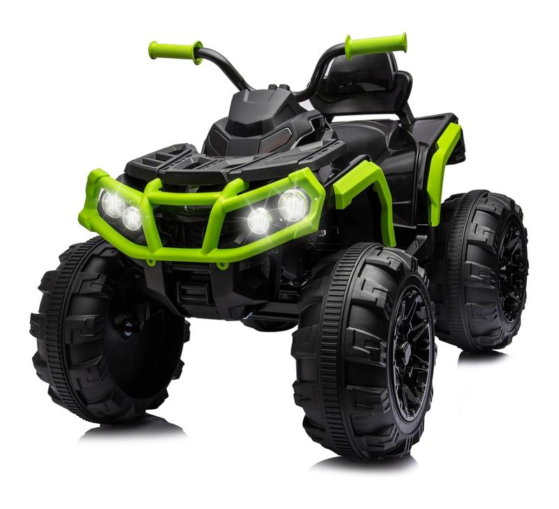 Hikiddo Kids ATV 4 Wheeler, 24V Electric ATV Ride-On Toy for Big Kids w Bluetooth, 400W Motor, LED Headlights