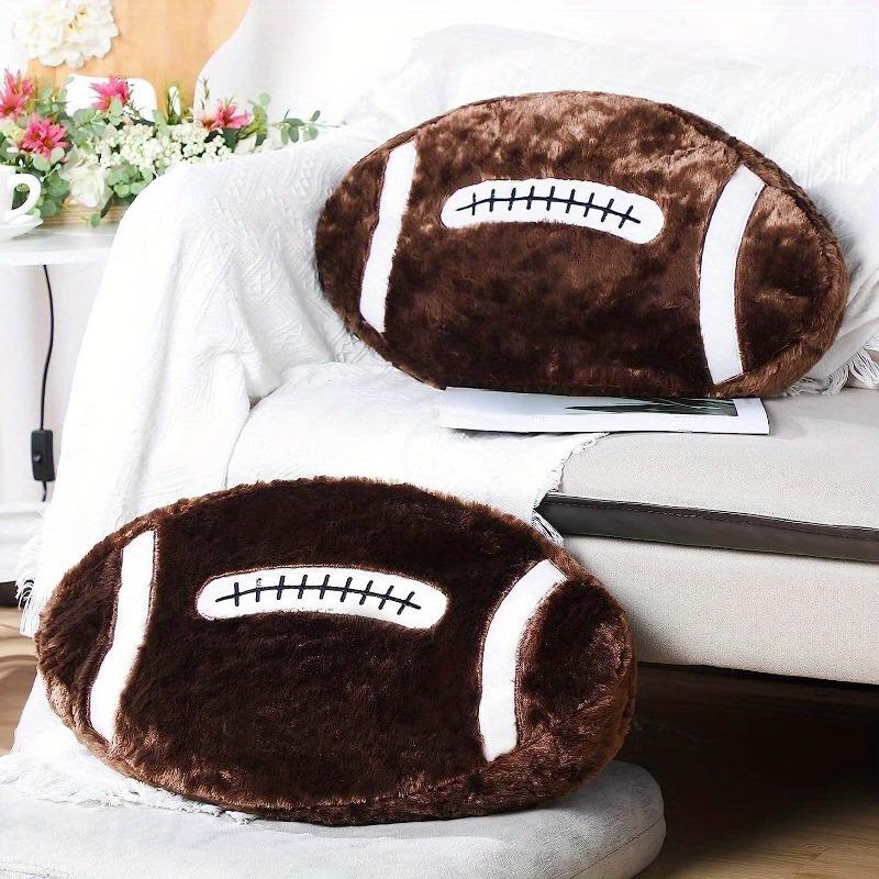 Football Pillow Plush Pillow Sports Style Pillow Home Decoration Bedroom Decoration, Sports Style Room Decoration, Super Soft Pillow, Christmas, Easter Gift