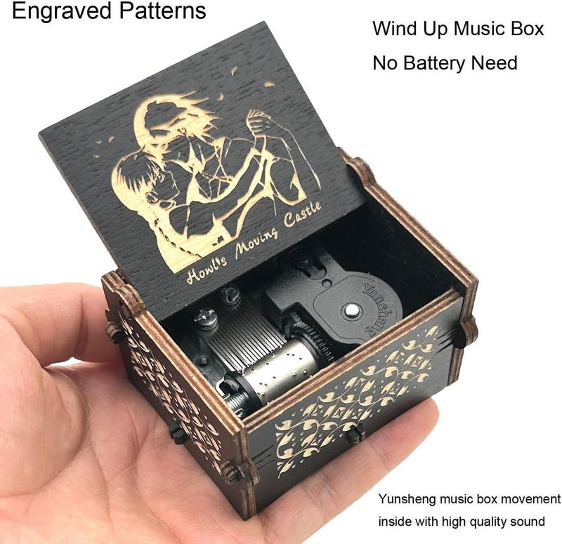 HowlMoving Castle-Merry Go Round of Life Wind Up Music Box, Vintage Engraved  Mechanism Musical Gifts for Birthday Valentine's Day Christmas Thanksgiving