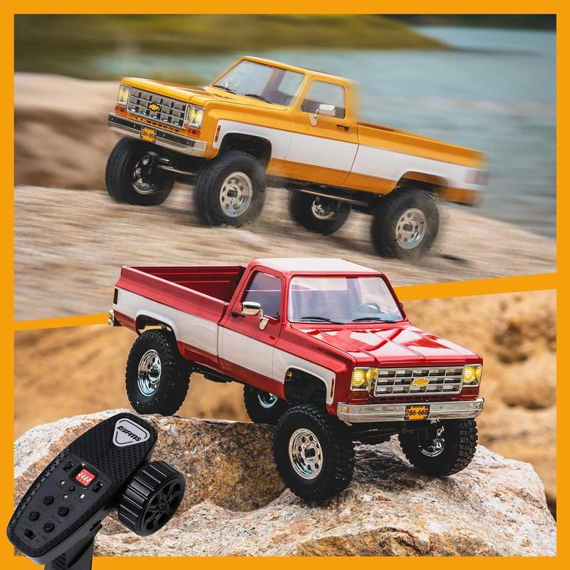 FMS 1 18 RC Crawler FCX18 Chevy K10 RC Truck RTR RC Car Model Car 8km h 4WD 900mAh Hobby RC Cars Remote Control Car with LED Lights Vehicle 4-Ch 2.4GHz Transmitter