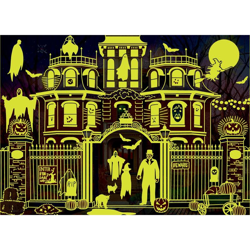 MasterPieces - Glow in the Dark - Haunted House on the Hill 1000 Piece Puzzle