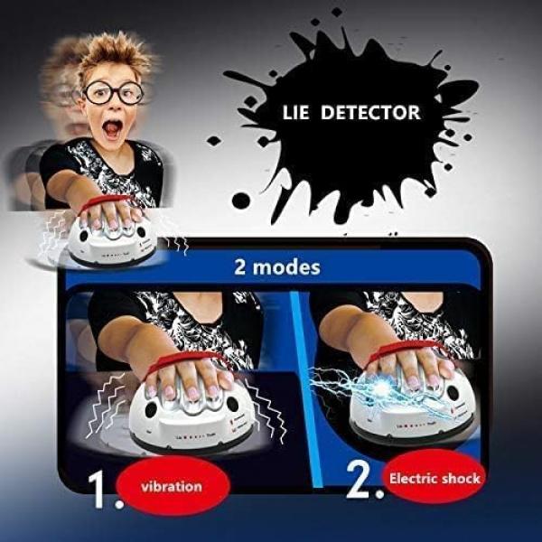 Electric Shocking Lie Detector, Tricky Novelty Game Interesting Polygraph Test Truth Or Dare Game for Party Analyzer Consoles Gifts