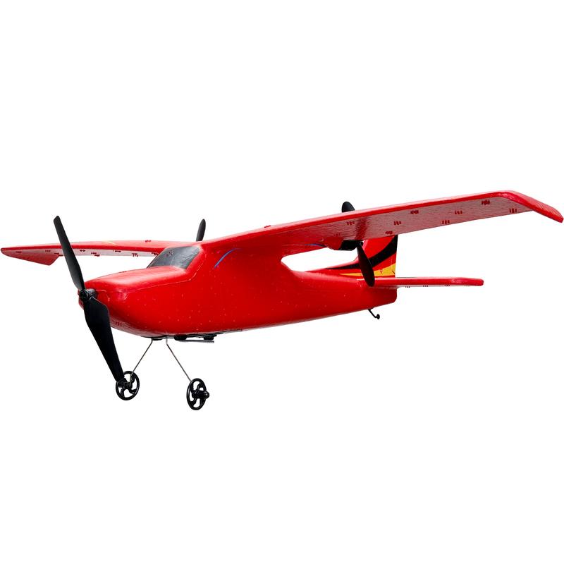 VEVOR RC Plane, 2.4GHZ 2 Channel Remote Control Airplane with 6-Axis Gyro Stabilizer, Ready to Fly Aircraft Plane Toys with 2 Batteries, Easy to Fly RC Glider for Adults Kids Beginners Boys Girls Christmas gift