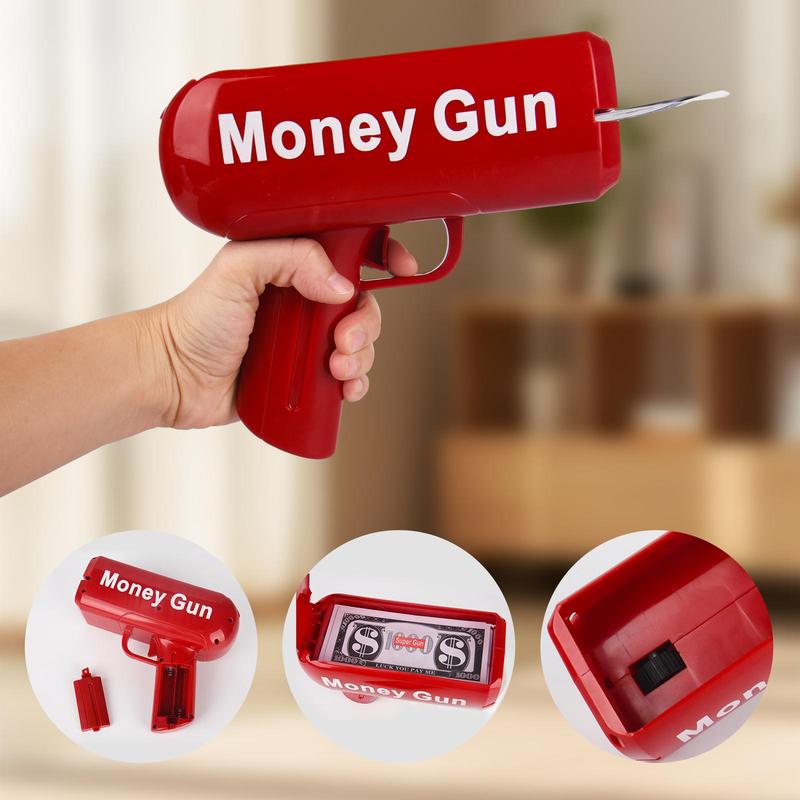 Cash Shooter with 100 Pcs Props, in Christmas &Festival Party for Children and Adults