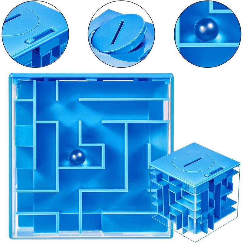 Patelai 4 Pack Money Maze Puzzle Boxes for Cash Gift, Funny Money Holder Maze Puzzle Gift Boxes, Fun Unique Way and Brain Teasers for Kids and Adults