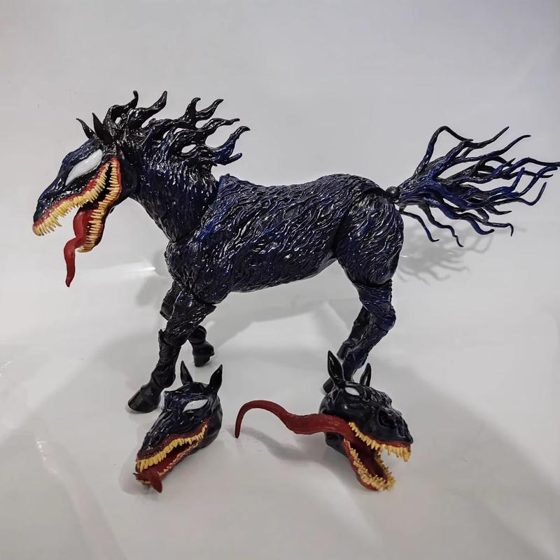 Venom 3: The Last Dance PA Modified Single Movable Horse 3 Heads Sculpture Boxed Model Ornament