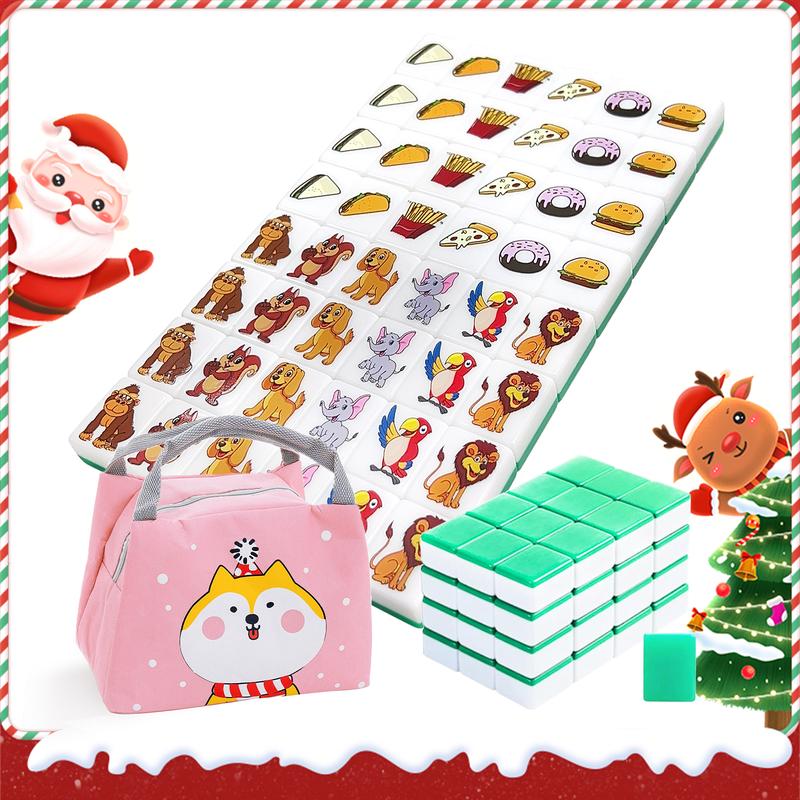 Various Pattern Board Game Limited Edition 12 Animals vs 12 Constellation vs Pet Flag vs Pet food vs Flag vs Cute Pink Cartoon Pattern Popular Seaside Escape game Blocks Accessories Family Game