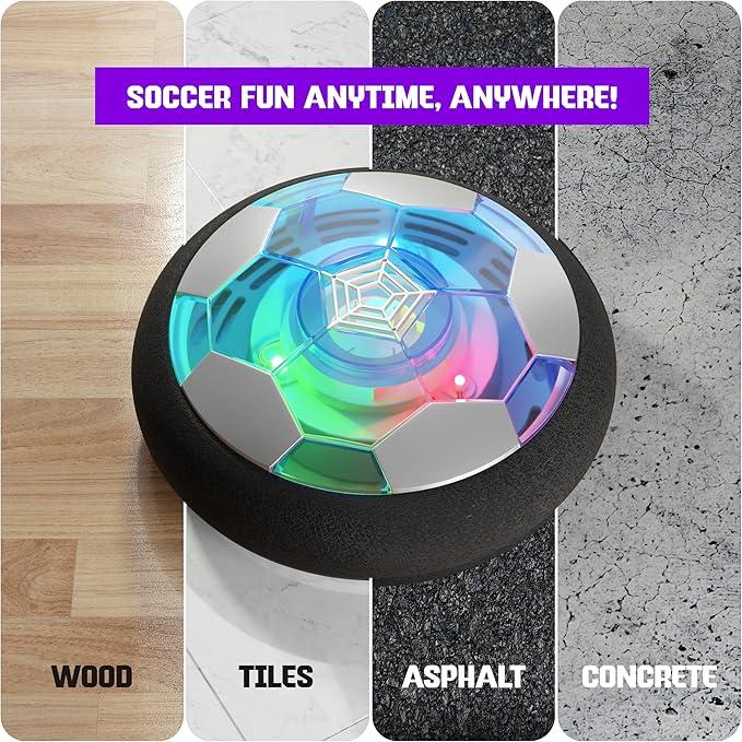 Ninjas Boy Toys-Hover Soccer Ball for Kids - Boy Birthday Gifts - Indoor Toy Games Gift for Boys Age 6, 7, 8, 9, 10, 11, 12 Year Old - Light-Up Toys Game for Kid - 6-8, 8-12 - Gifts for 8 Year Old Boy